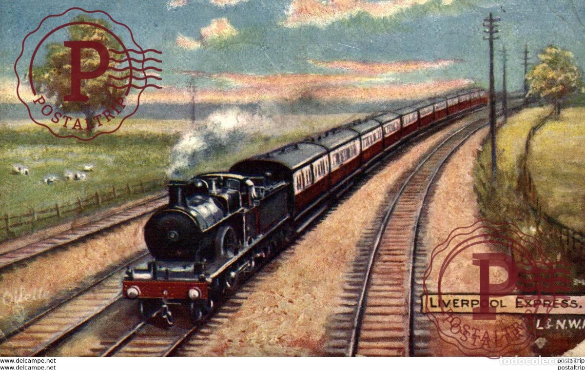 Postales: Liverpool Express. Train, Tren. - Foto 1