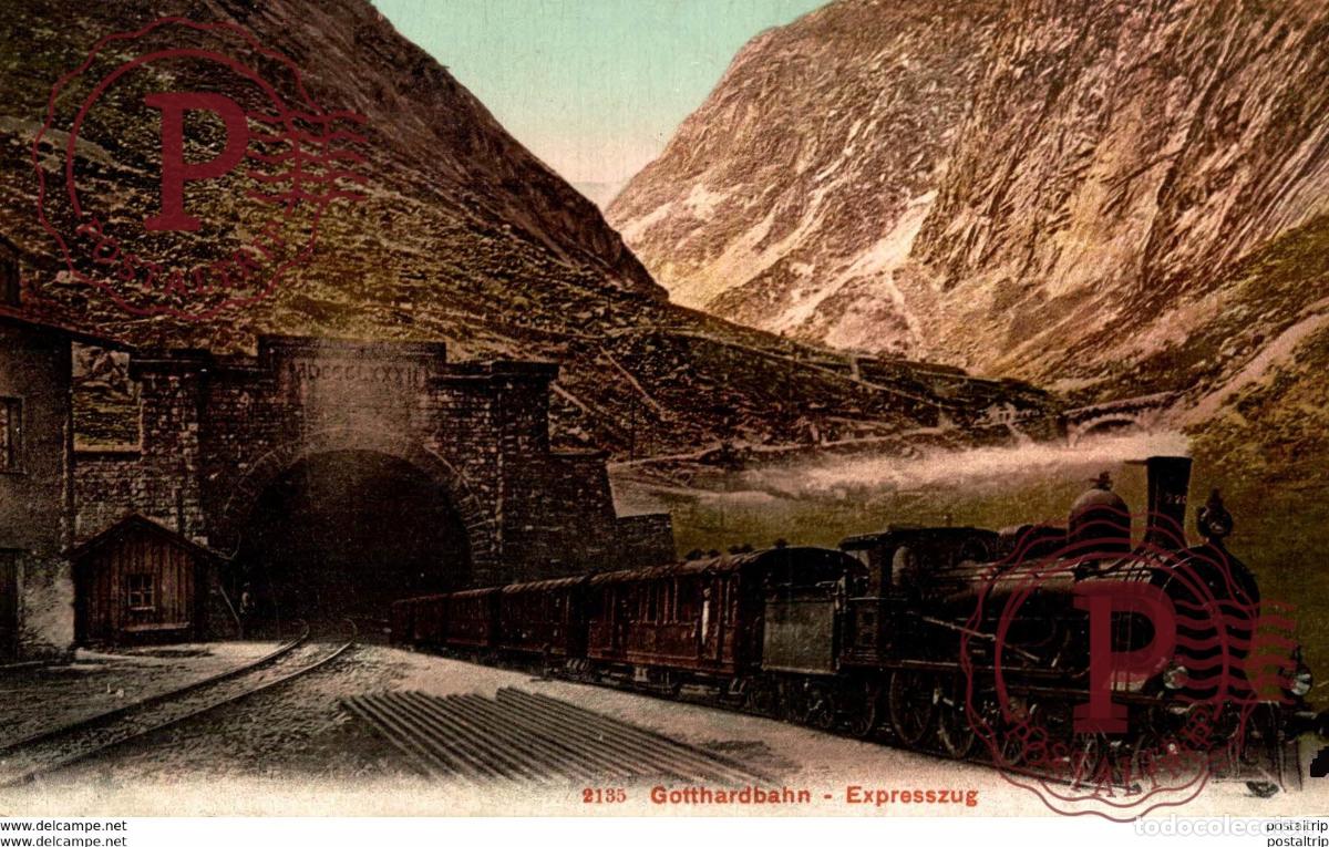Cartes Postales: Gotthardbahn - Expresszug Train, Tren.