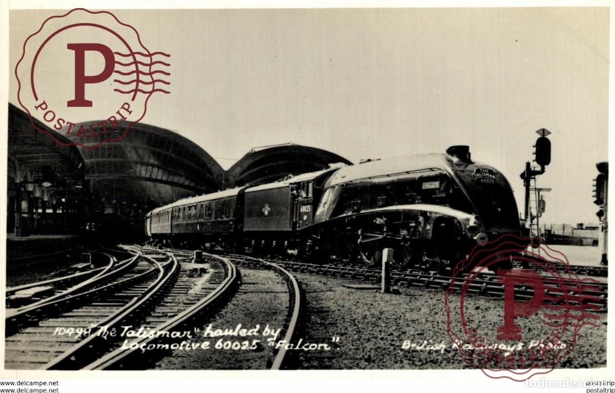 Postales: The Talisman Hamled by Locomotive 60025 Train, Tren.