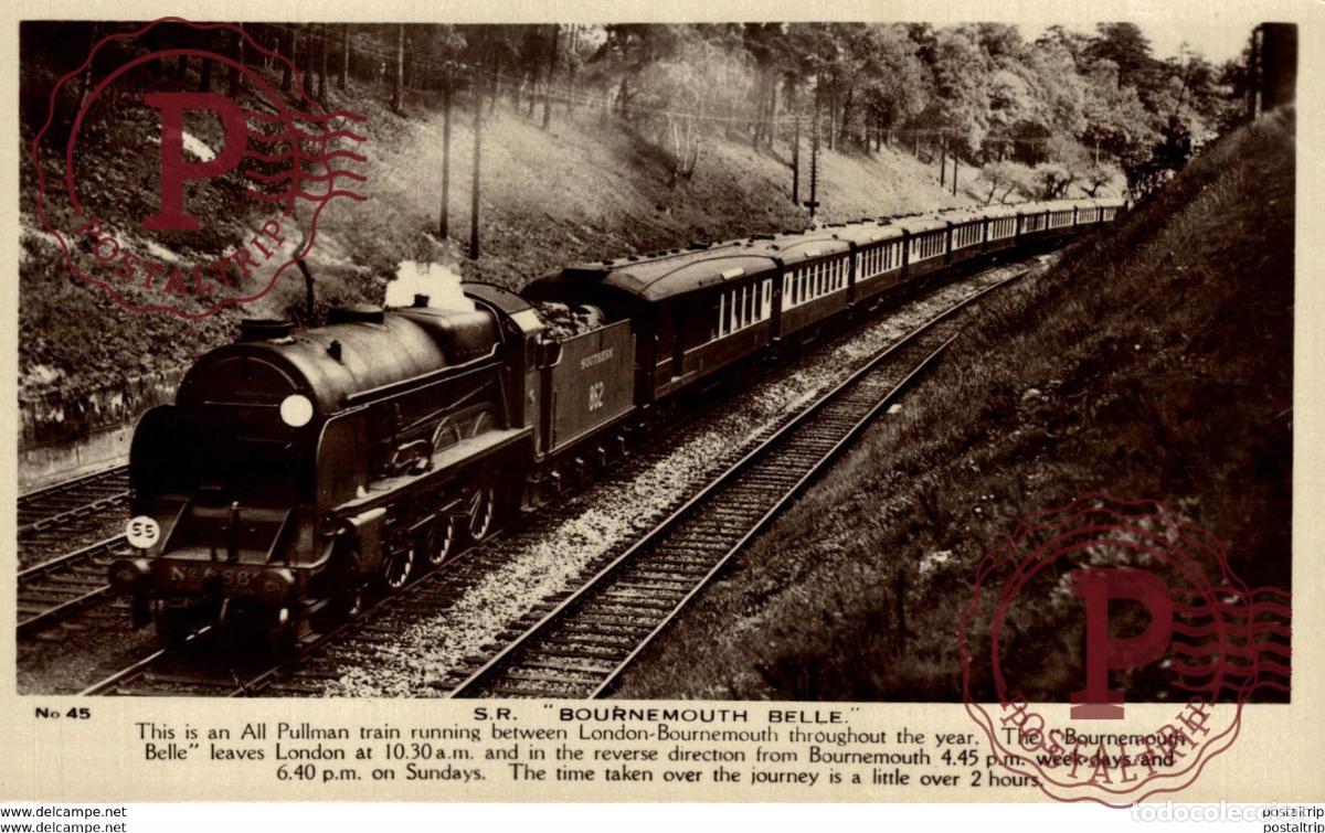 Postales: S.R. Bournemouth Belle. Train, Tren. - Foto 1