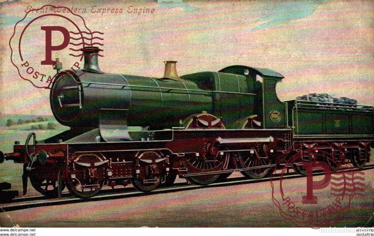 Postales: Great Western Express Engine. Train, Tren. - Foto 1