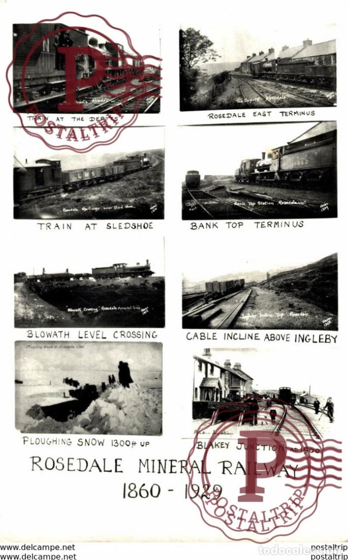 Postales: Rosedale Mineral Railway 1860-1929. Train, Tren.