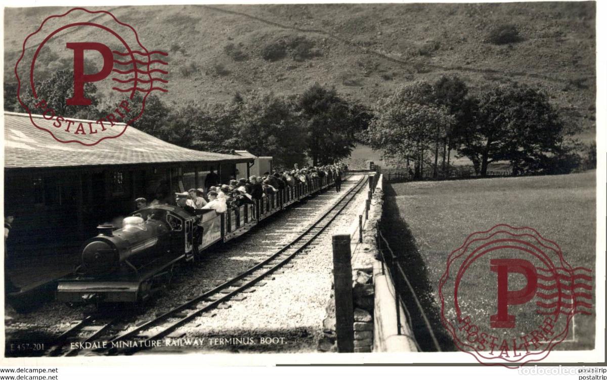 Postales: Eskdale Miniature Railway Terminus. Boot. Train, Tren.