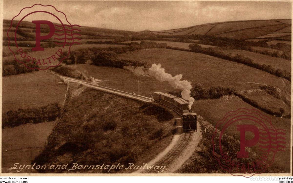 Postales: Lynton and Barnstaple Railway. Train, Tren.
