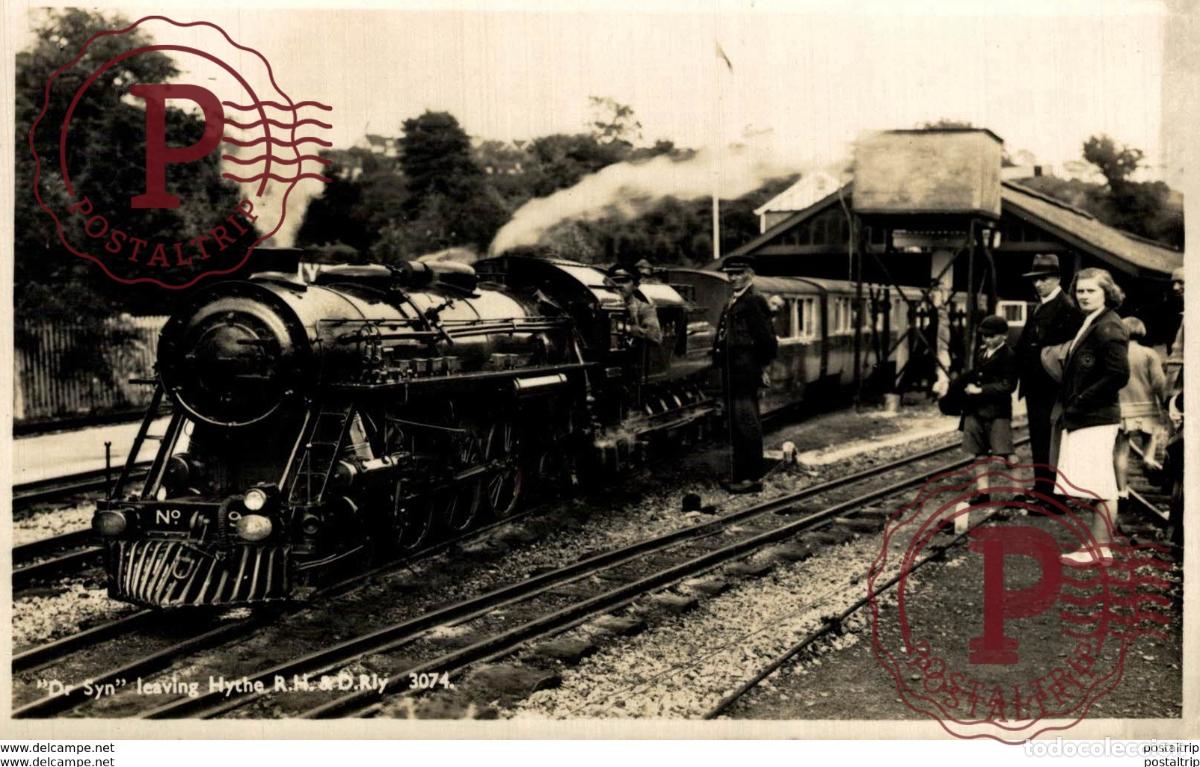 Postales: Dr Syn leaving Hythe. Train, Tren. - Foto 1
