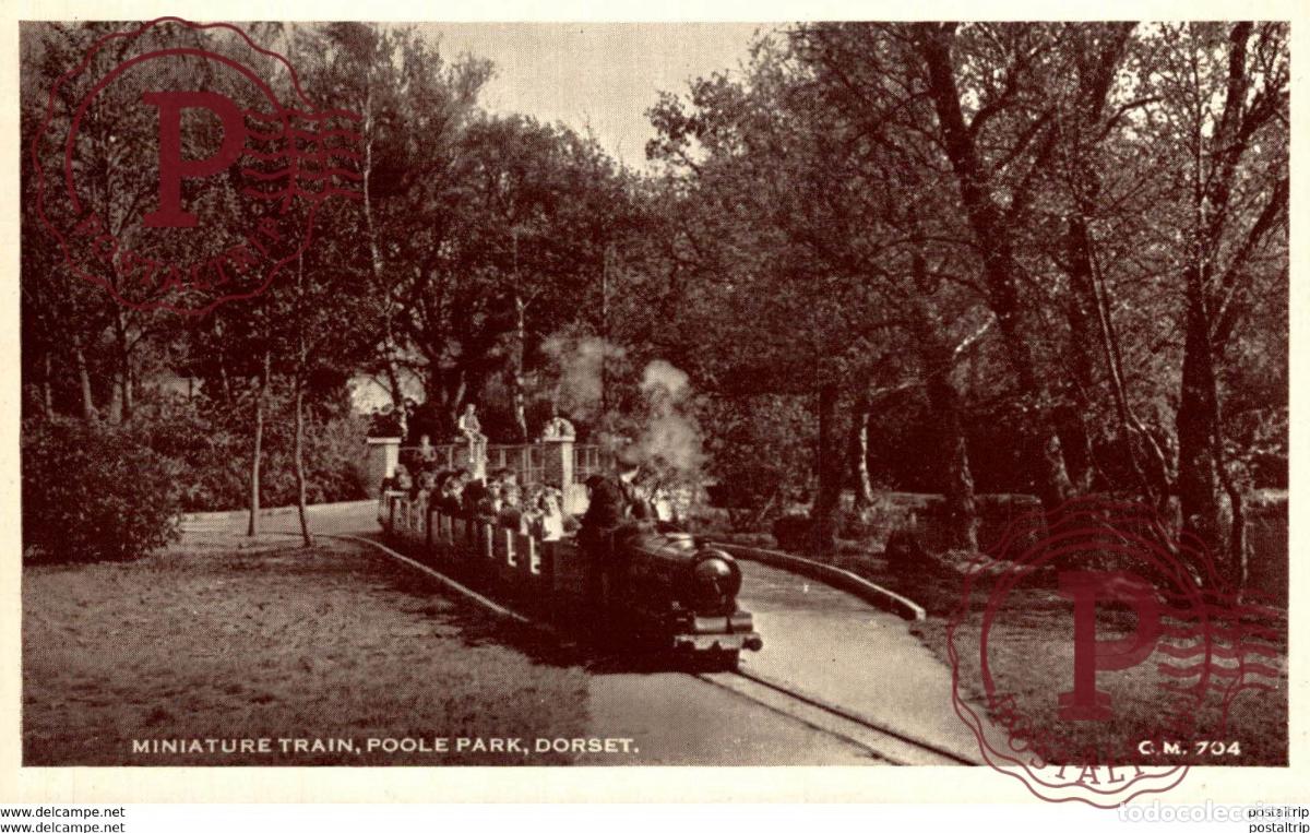 Postais: Miniature Train, Poole Park, Dorset. Train, Tren.