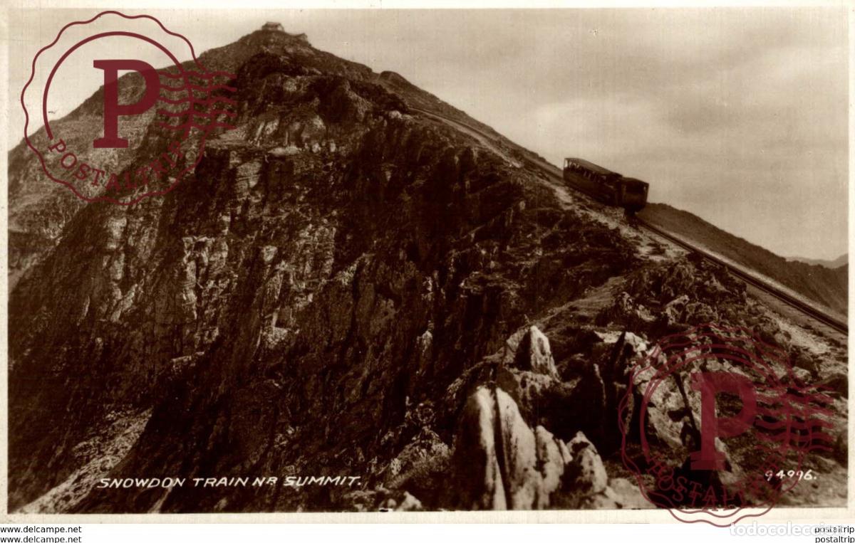 Postales: Snowdon Train Nr Summit.Train, Tren.