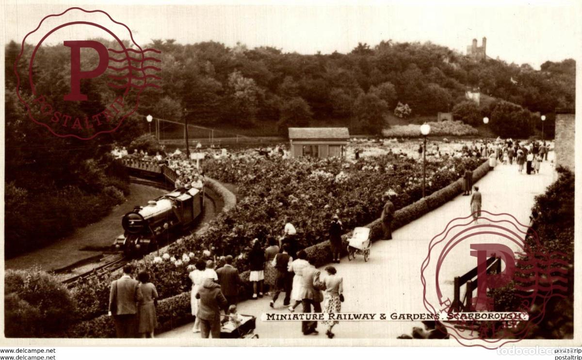 Postales: Miniature Railway & Gardens. Scarborough. Train, Tren.