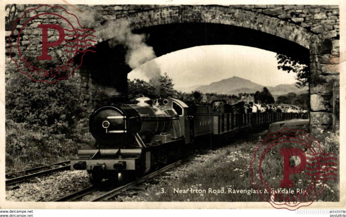 Postales: Near Irton, Ravenglass & Eskdale. Train, Tren.