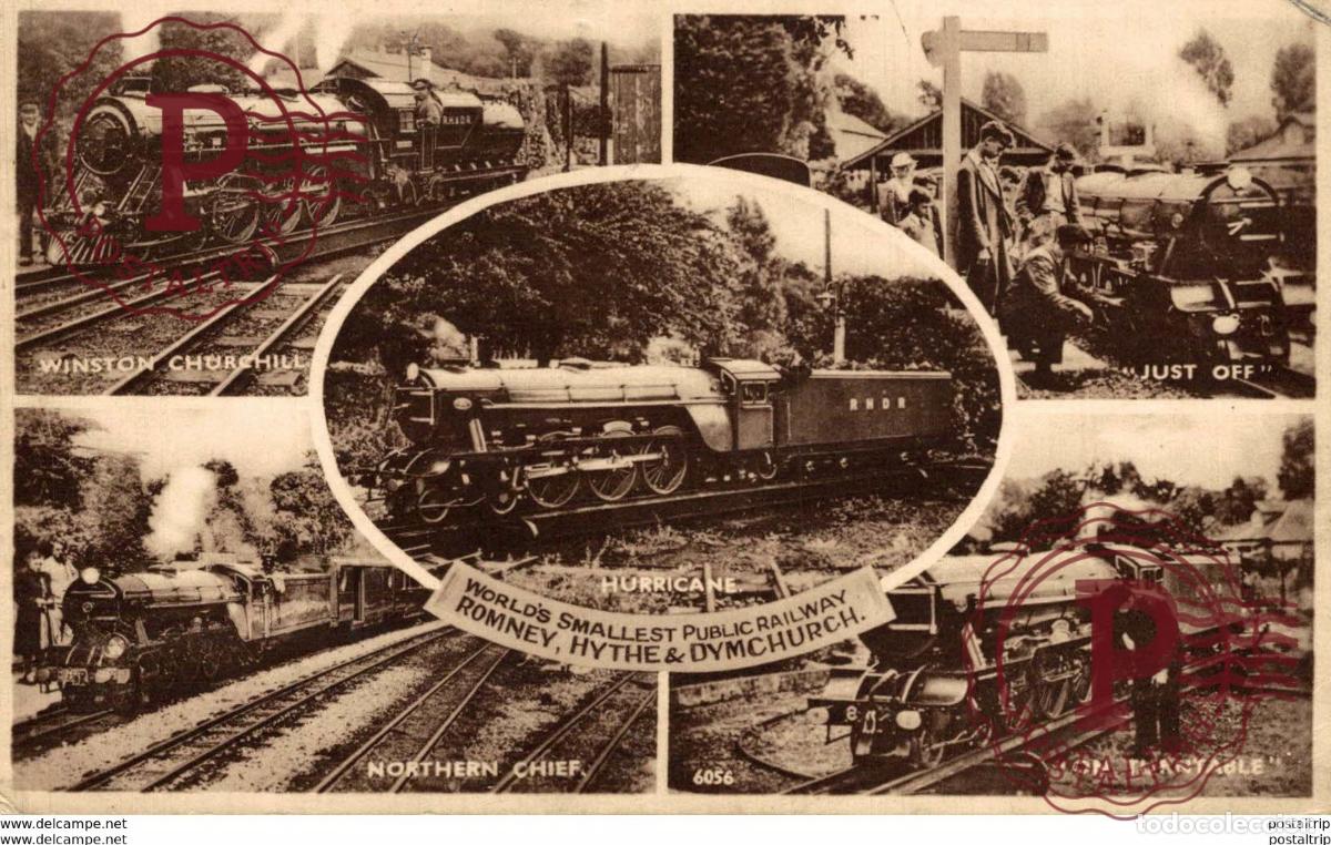 Postales: Hurricane Worlds Smallest Public Railway. Train, Tren.