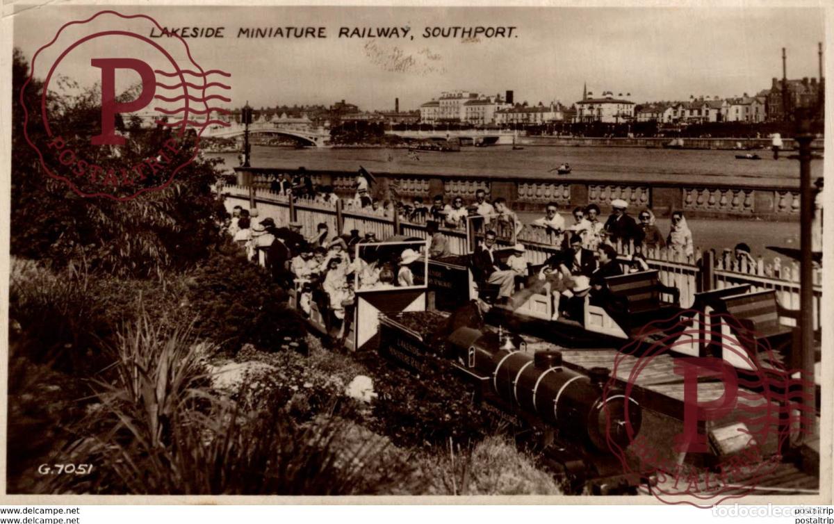 Postales: Lakeside Miniature Railway, Southport. Train, Tren.