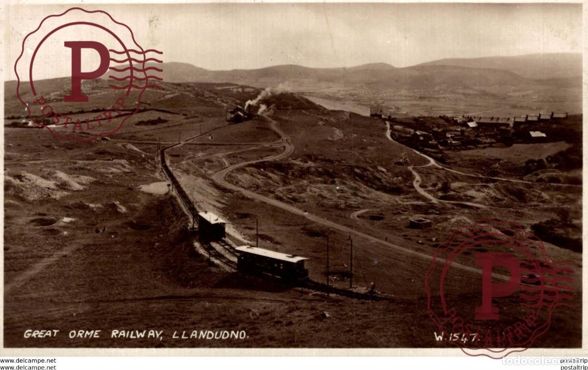Postales: Great Orme Railway, Llandudno. Train, Tren.