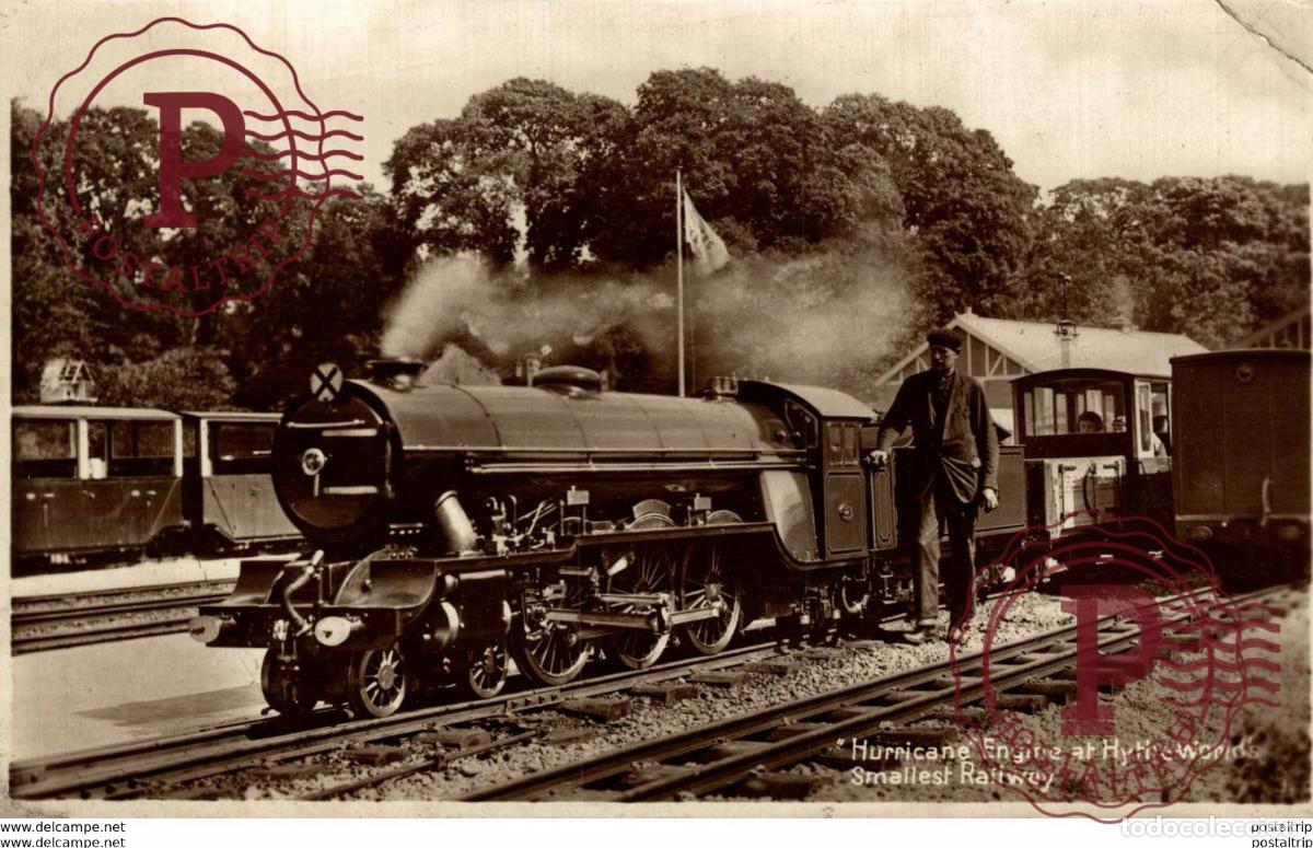 Postales: Hurricane Engine at Hy the Worlds. Train, Tren. - Foto 1