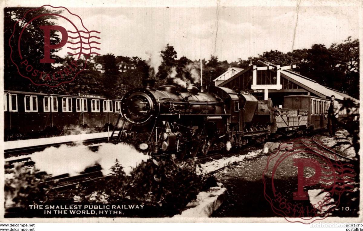 Postales: The Smallest Public Railway in the World. Train, Tren.