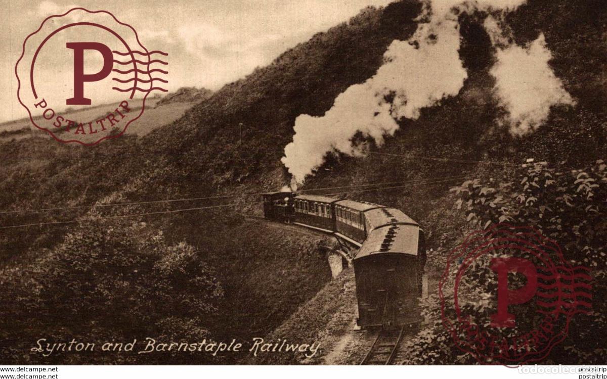 Postales: Lynton and Barnstaple railway. Train, Tren.
