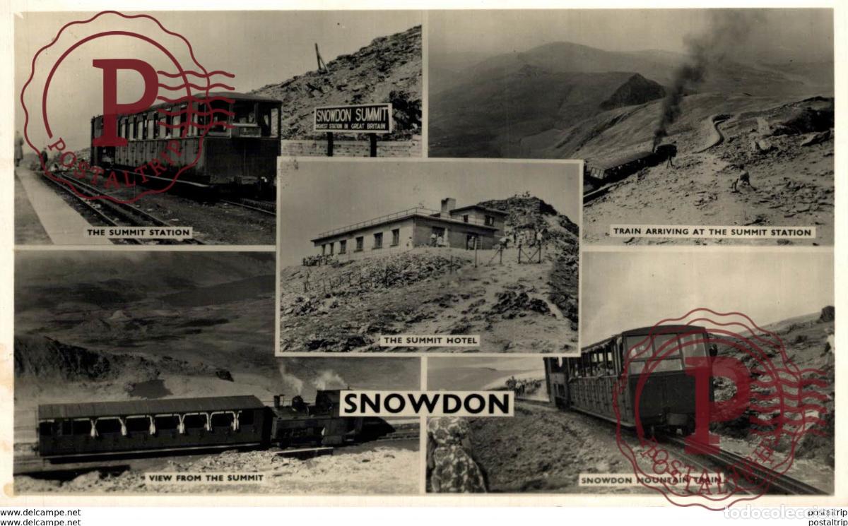 Postales: Railway, Snowdon. Train, Tren.