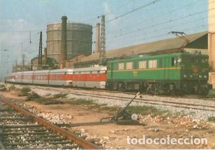 Postales: POSTAL A COLOR 188 LOCOMOTORA ELECTRICA 269 ESTACION BARCELONA PUEBLO NUEVO EUROFER