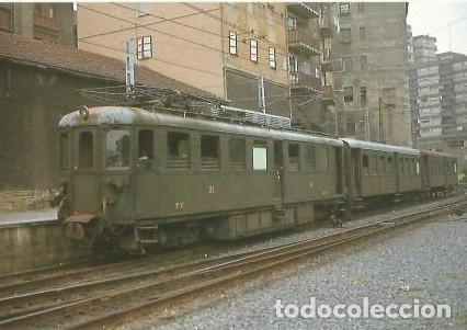 Postales: POSTAL A COLOR 191 AUTOMOTOR ELECTRICO MCD 3 F C VASCONGADOS ESTACION BILBAO ACHURRI 1979 EUROFER
