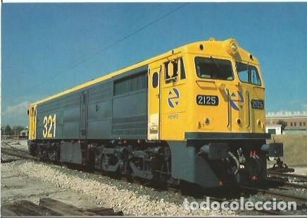 Postales: POSTAL A COLOR N&ordm; 460 LOCOMOTORA DIESEL ELECTRICA 321 CONSTRUIDAS POR ALCO CAF SECN Y EUSKALDUNA VIL