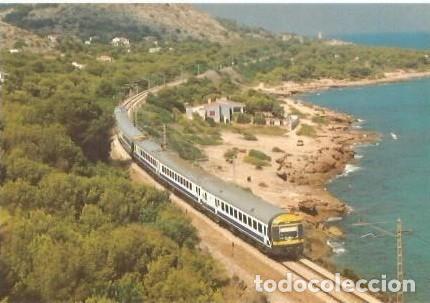 Postales: POSTAL A COLOR N&ordm; 594 INTERCUTY PLUS PORTBOU MADRID PUERTA DE ATOCHA A&Ntilde;O 1995 BENICASSIM CASTELLON E