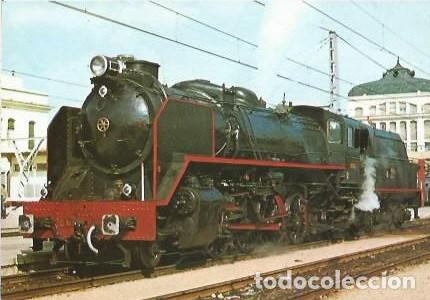 Postales: POSTAL A COLOR 25 LOCOMOTORA SERIE 141 F TIPO MIKADO M.T.M. MACOSA BABCOOK WILCOX EUSKALDUNA 1953 19