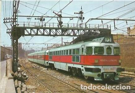 Postales: POSTAL A COLOR 103 LOCOMOTORA RENFE 3004T CALLE GASOMETRO BARCELONA 1975 EUROFER