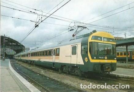 Postales: POSTAL A COLOR 177 ELECTROTREN SERIE 444 ESTACION MADRID ATOCHA EUROFER