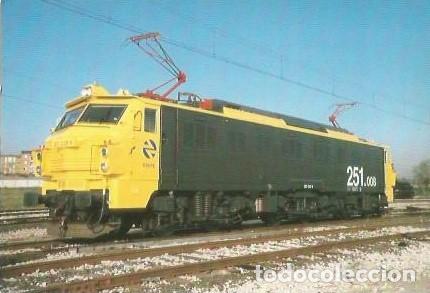 Postales: POSTAL A COLOR N&ordm; 445 LOCOMOTORA ELECTRICA N&ordm; 251 VILLAVERDE BAJO 1994 EUROFER