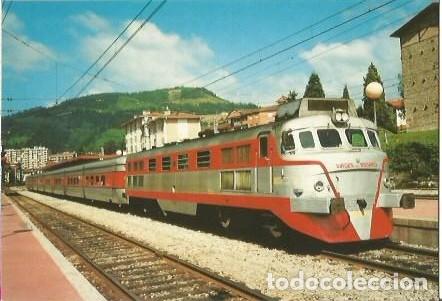 Postales: POSTAL A COLOR N&ordm; 509 TREN TALGO III CON LOCOMOTORA 2000T ESTACION DE ZUMARRAGA 1995 EUROFER
