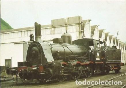 Postales: POSTAL A COLOR N&ordm; 653 HUNOSA LOCOMOTORA VAPOR SERIE 030 2413 CONSTRUIDA POR KESSLER Y HARTMANN UJO A