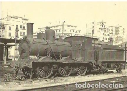 Postales: POSTAL A COLOR N&ordm; 4006 LOCOMOTORA DE VAPOR 030 ESTACION NORTE VALENCIA EUROFER