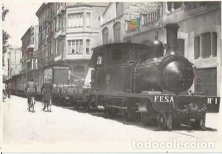 Postales: POSTAL A COLOR N&ordm; 4016 LOCOMOTORA DE VAPOR N&ordm; 1 F C TORTOSA LA CAVA FESA FOTO CUYAS EUROFER