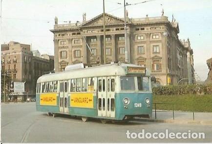 Postales: POSTAL A COLOR 90 TRAM VIES DE BARTCELONA COTXE 1240 COLON EUROFER