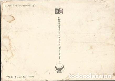 Postales: POSTAL A COLOR LE PETIT TRAIN BLONAY CHAMBY - Foto 2