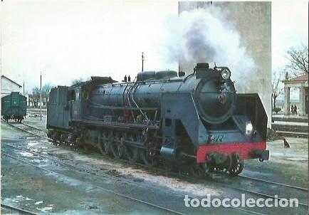 Postales: POSTAL A COLOR 47 LOCOMOTORA 241 F TIPO MONTA&Ntilde;A FUENTES DE O&Ntilde;ORO EUROFER