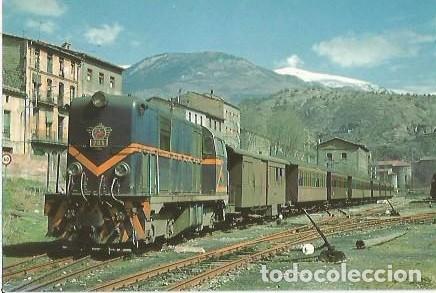 Postales: POSTAL A COLOR 174 LOCOMOTORA DIESEL ELECTRICA N&ordm; 705 F C CATALANS SERIE 705 706 1009 ESTACION GUARD
