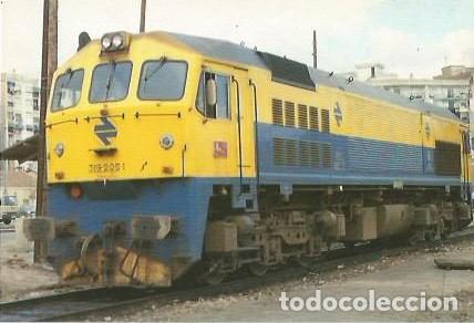 Postales: POSTAL A COLOR 176 LOCOMOTORA DIESEL 319 205 1 RESERVA DE VALENCIA TERMINO EUROFER