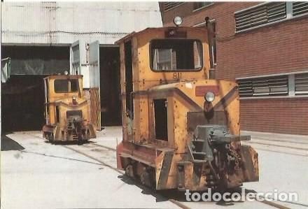 Postales: POSTAL A COLOR 312 LOCOMOTORA DIESEL MECANICA 811 Y 812 ESTACION MARTORELL EMPALME EUROFER