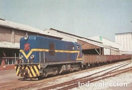 Postales: POSTAL A COLOR 321 LOCOMOTORA DIESEL ELECTRICA MO 1002 PUERTO DE BARCELONA EUROFER