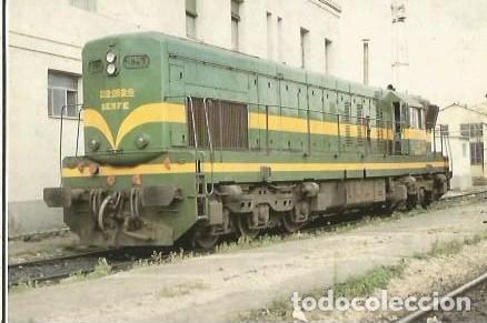 Postales: POSTAL A COLOR N&ordm; 506 LOCOMOTORA DIESEL 319ESTACION CASTELLON DE LA PLANA EUROFER