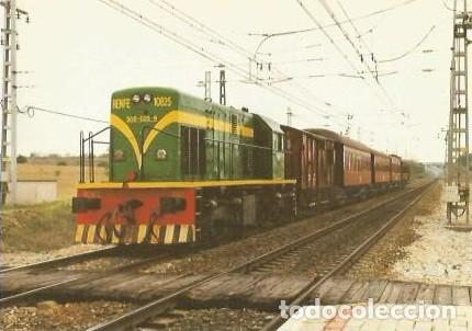 Postales: POSTAL A COLOR N&ordm; 705 TREN DE LA FRESA LOCOMOTORA 308025 6 VALDEMORO EUROFER