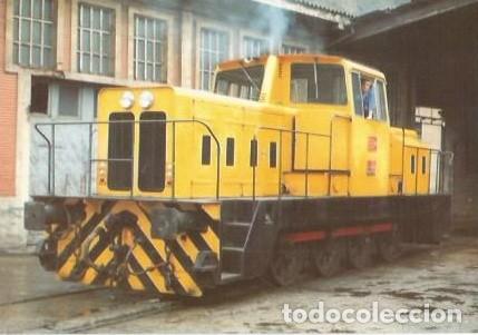 Postales: POSTAL A COLOR N&ordm; 728 TRACTOR DE MANIOBRAS DE LA JUNTA DE OBRAS DEL PUERTO DE GIJON FABRICANTE YORSA