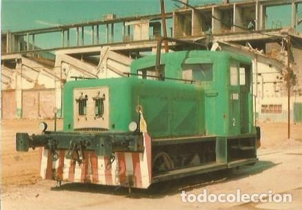 Postales: POSTAL A COLOR N&ordm; 917 SOCIEDAD ANONIMA DE FIBRAS ARTIFICIALES S.A.F.A. LOCOMOTORA DIESEL N&ordm; 2 BLANES