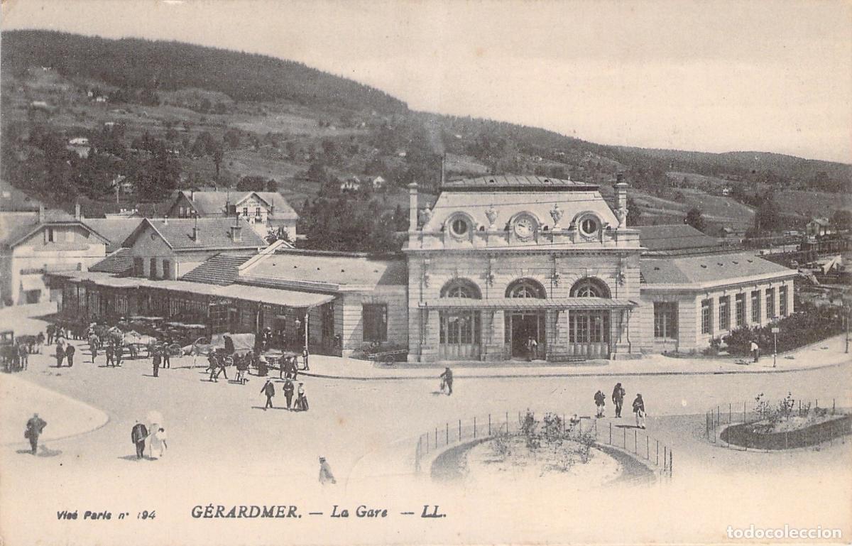 Cartoline: Postal de la estaci&oacute;n de tren de G&eacute;rardmer en Francia