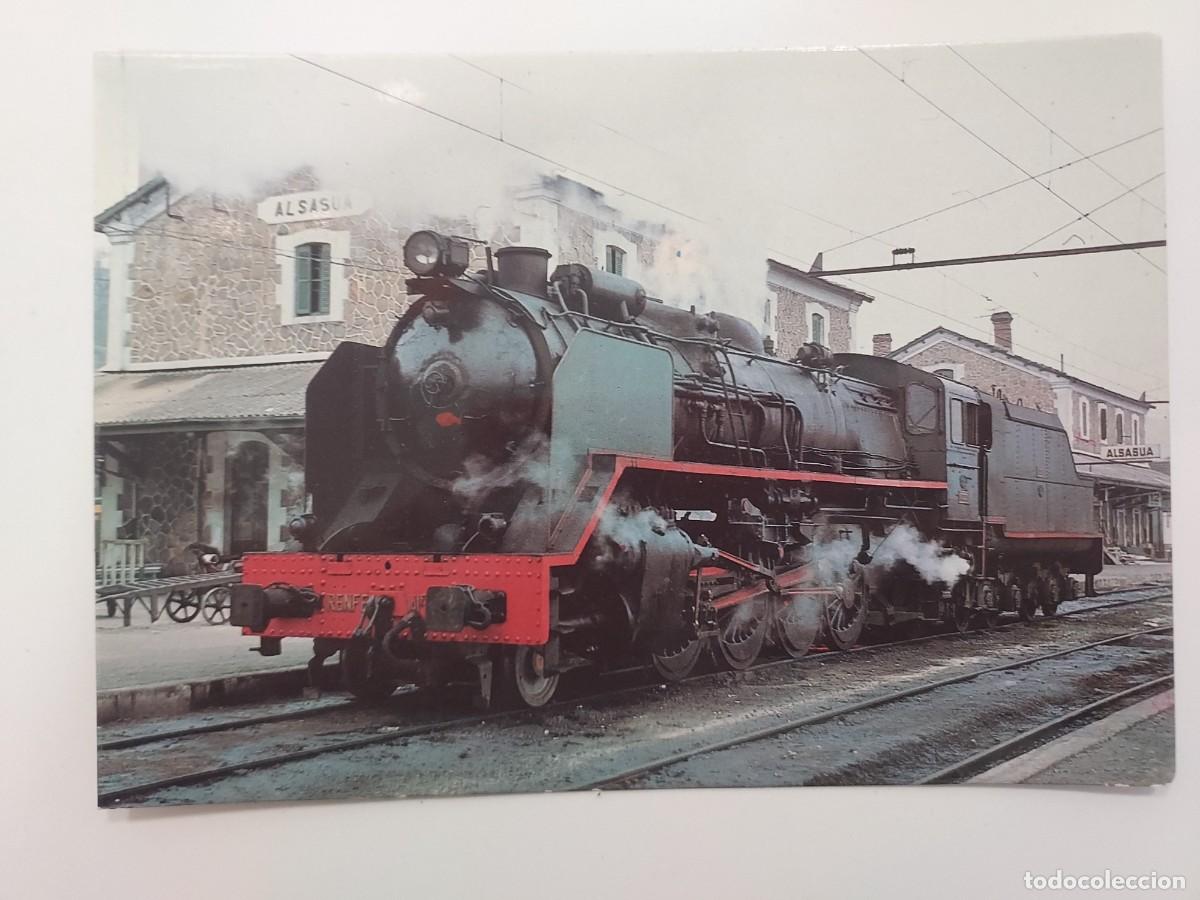 Postales: POSTAL TREN LOCOMOTORA MIKADO. RENFE. SIN CIRCULAR. 1983