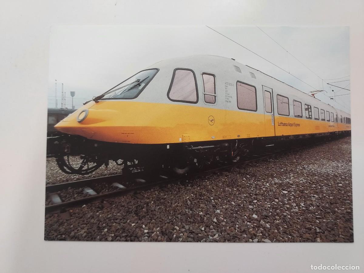 Postales: POSTAL TREN Lufthansa Airport Express. (DB Deutsche Bahn ET 403 LUFTHANSA). S/C