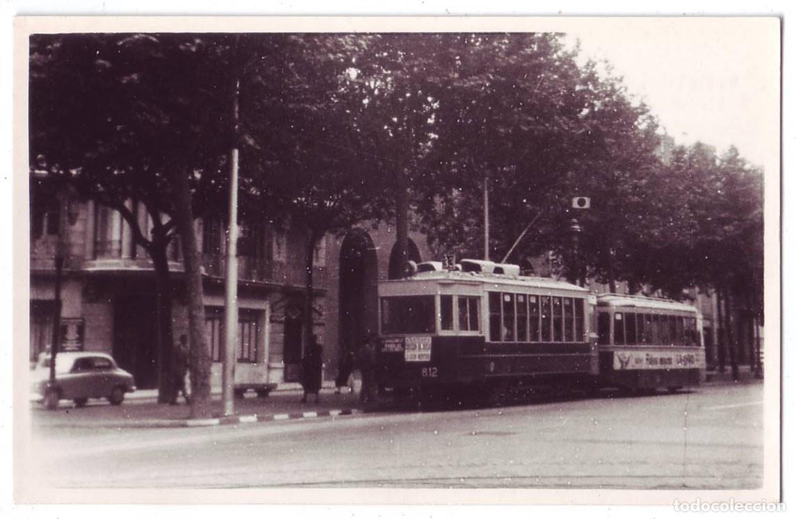 Postkarten: Barcelona: Tranv&iacute;a L&iacute;nea 33. Burrows. Postal fotogr&aacute;fica. No circulada (A&ntilde;os 50)