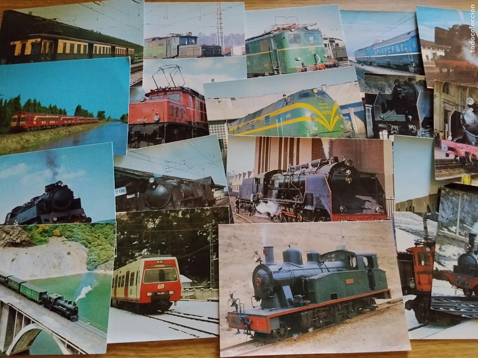 Postales: 19 POSTALES TRENES. EDICIONES BERGAS