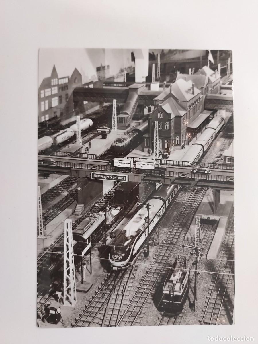 Postales: POSTAL MAQUETA MODELISMO FERROVIARIO. TREN. Modelleisenbahn Hamburg E.V. SIN CIRCULAR.