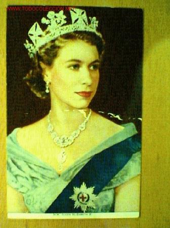 Postales: POSTAL DE LA REINA ISABEL II DE &Eacute;POCA - Foto 1